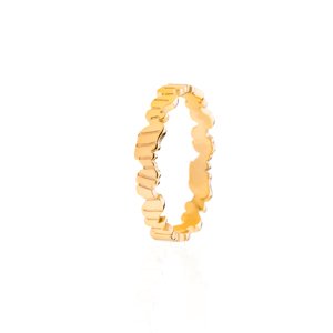 franco bene Nepravidelně poskládaný prsten Velikost prstenu: 8 (60 mm)