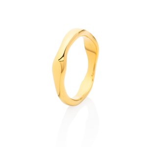 franco bene Nepravidelný prsten - zlatý Velikost prstenu: 6 (52 mm)