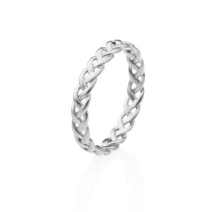 franco bene Zapletený prsten - stříbrný Velikost prstenu: 6 (52 mm)