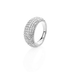 franco bene Stříbrný prsten s drobnými zirkony Velikost prstenu: 6 (52 mm)