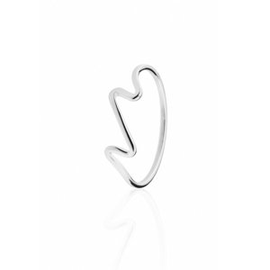 franco bene Wave prsten - stříbrný Velikost prstenu: 6 (52 mm)