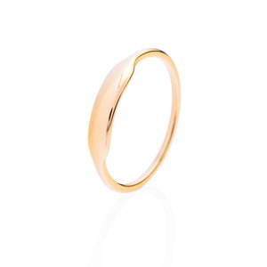 franco bene Classic prsten (úzký) - zlatý Velikost prstenu: 6 (52 mm)