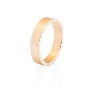 franco bene Hladký prsten - zlatý Velikost prstenu: 6 (52 mm)