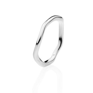 franco bene Deformovaný prsten - stříbrný Velikost prstenu: 6 (52 mm)