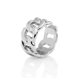 franco bene Chain prsten - stříbrný Velikost prstenu: 6 (52 mm)