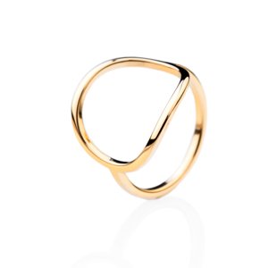 franco bene Golden Eye prsten - zlatý Velikost prstenu: 6 (52 mm)