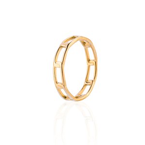 franco bene Linked prsten - zlatý Velikost prstenu: 6 (52 mm)
