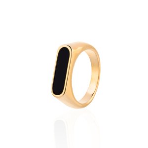 franco bene Black soul prsten - zlatý Velikost prstenu: 6 (52 mm)