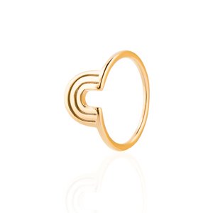 franco bene Halved prsten - zlatý Velikost prstenu: 6 (52 mm)