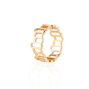 franco bene Irregular prsten - zlatý Velikost prstenu: 6 (52 mm)