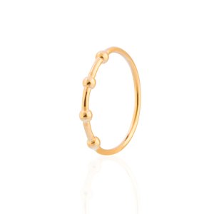 franco bene Pearls prsten - zlatý Velikost prstenu: 6 (52 mm)