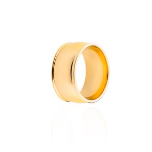 franco bene Rovný prsten - zlatý Velikost prstenu: 6 (52 mm)