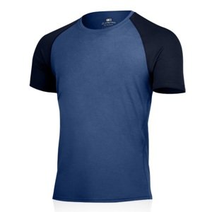 Lasting pánské merino triko CALVIN modré Velikost: L pánské tričko s krátkým rukávem