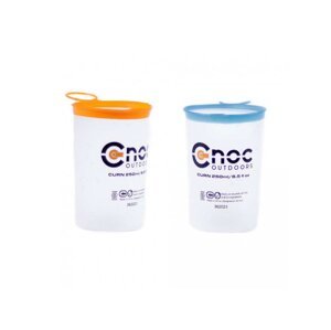 CNOC Outdoors CNOC Skládací kelímky Curn Collapsible Cups, 250 ml (Orange + Blue) - 2 ks