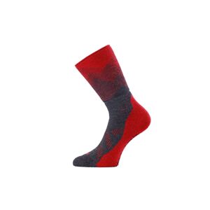 Lasting merino ponožky FWN červené Velikost: (42-45) L