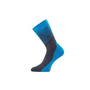 Lasting merino ponožky FWN modré Velikost: (42-45) L