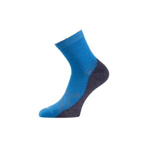 Lasting merino ponožky FWT modré Velikost: (34-37) S unisex kotníkové ponožky