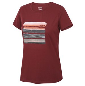 Husky Dámské bavlněné triko Tee Vane L bordo Velikost: XL dámské tričko s krátkým rukávem