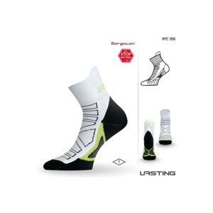 Lasting RPC 096 bílá běžecké ponožky Velikost: (42-45) L ponožky