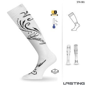 Lasting Dámské podkolenky STA 001 bílá Velikost: (42-45) L ponožky