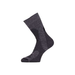 Lasting TRP 889 šedá středně silná trekingová ponožka Velikost: (42-45) L ponožky
