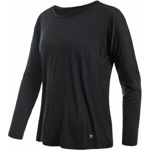 SENSOR MERINO AIR traveller dámské triko dl.rukáv černá Velikost: XL dámské tričko s dlouhým rukávem