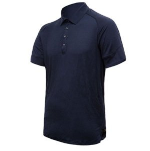 SENSOR MERINO ACTIVE polo pánské triko kr.rukáv deep blue Velikost: L pánské tričko s krátkým rukávem