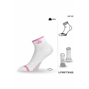 Lasting ABD ponožky pro aktivní sport 048 bílá Velikost: (38-41) M ponožky