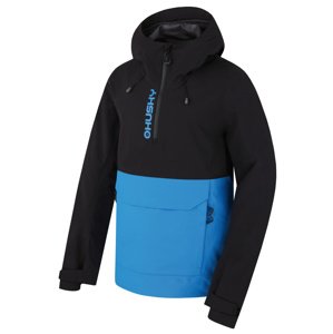 Husky Pánská outdoor bunda Nabbi M black/neon blue Velikost: XXL pánská bunda