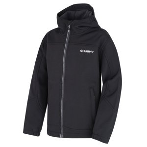 Husky Dětská softshell bunda Simbo K black Velikost: 112 dětská bunda