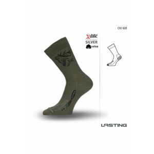 Lasting X-Static CXJ 620 zelená Velikost: (46-49) XL ponožky