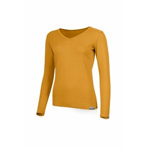 Lasting dámské merino triko EVA hořčicová Velikost: XL dámské triko