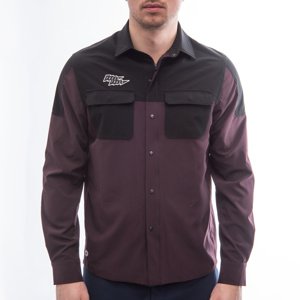 Fresh Trash Men´s Rider Long Sleeve Shirt wine red/black Velikost: L 8592837091778 pánské triko