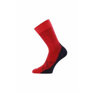 Lasting merino ponožky FWJ červené Velikost: (42-45) L