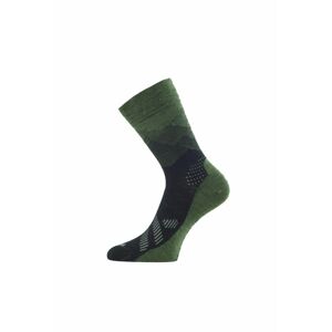 Lasting merino ponožky FWO zelené Velikost: (46-49) XL