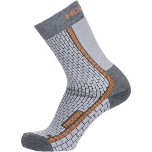 Husky Ponožky  Treking šedá/oranžová Velikost: XL (45-48) ponožky