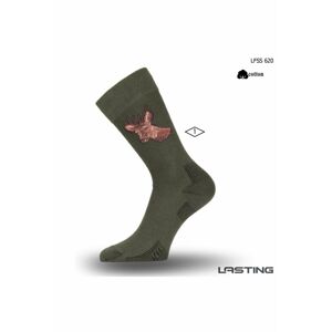 Lasting Ponožka LFSS 620 zelená Velikost: (46-49) XL ponožky