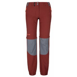 Kilpi Hosio-w tmavě červená Velikost: 34 dámské kalhoty