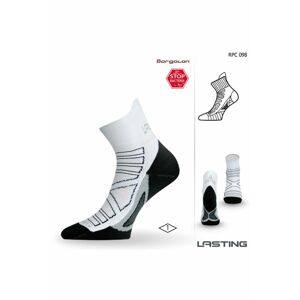 Lasting RPC 098 bílá běžecké ponožky Velikost: (38-41) M ponožky
