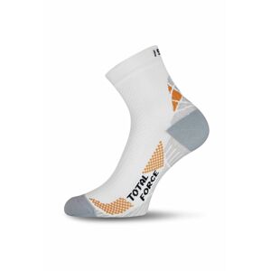 Lasting RTF 001 bílé běžecké ponožky Velikost: (42-45) L ponožky