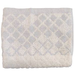 Dětský ručník Káro 40x60 cm dvoubarevný Barva: bílá-lila (31)