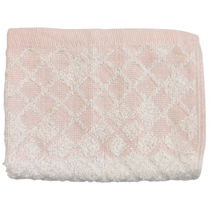Dětský ručník Káro 40x60 cm dvoubarevný Barva: bílá-růžová (35)