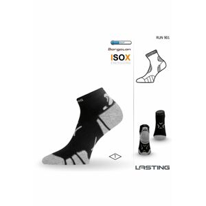 Lasting RUN 901 černá běžecké ponožky Velikost: (42-45) L ponožky