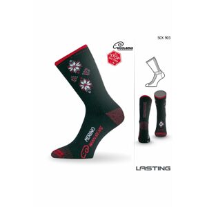 Lasting SCK 903 černá Lyžařské ponožky Velikost: (46-49) XL ponožky