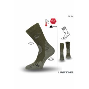 Lasting Ponožky THL 620 zelená Velikost: (46-49) XL ponožky