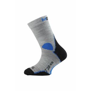 Lasting TJD 800 šedá merino ponožka junior slabší Velikost: (29-33) XS ponožky