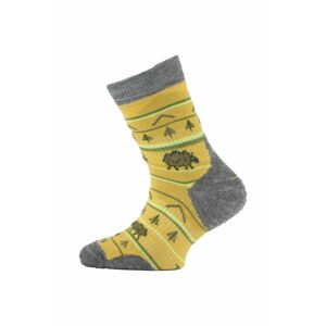Lasting TJL dětské merino ponožky hořčicové Velikost: (34-37) S ponožky