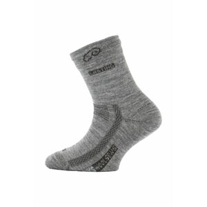 Lasting dětské merino ponožky TJS šedé Velikost: (29-33) XS ponožky
