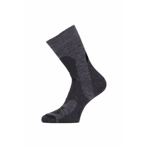 Lasting TRP 889 šedá středně silná trekingová ponožka Velikost: (38-41) M ponožky