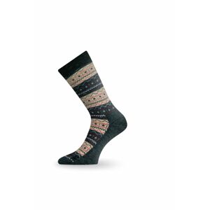 Lasting TWP 807 béžová zimní ponožka Velikost: (38-41) M ponožky